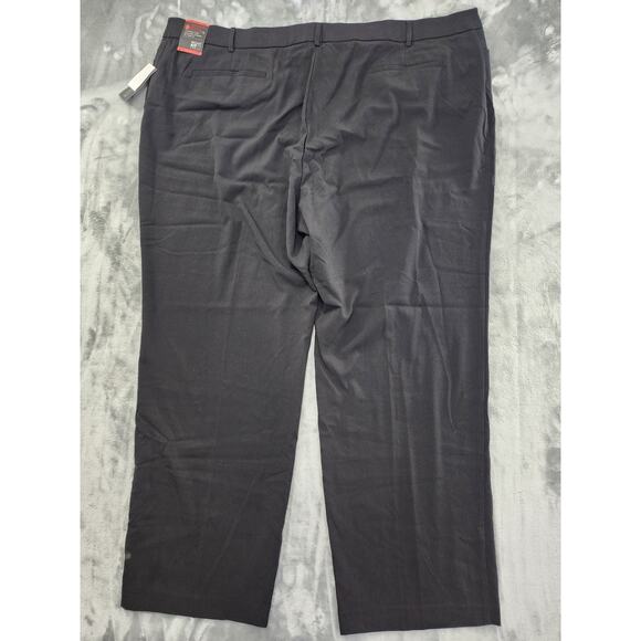 NEW Fashion Bug Moderately Curvy High Rise Straight Leg Pants Size 32WT Black - Picture 2 of 12